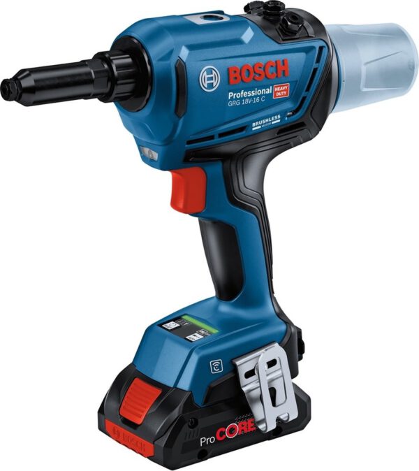Bosch GRG 18V-16 C Professional - Accu Klinknagelpistool - 18V - Incl. 2 x 4,0 Ah accu en lader - in L-Boxx 136