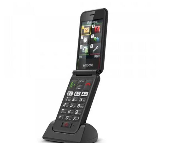 emporia SIMPLICITYglam 2G Wit, Zwart Telefoon