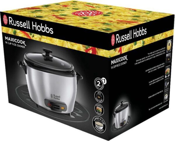 Russell Hobbs 23570-56 MaxiCook 14 Cup Rice Cooker - Rijstkoker - Zilver - Afbeelding 4