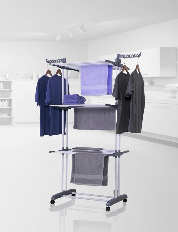 Clever Clean Droogtoren XXL | 3 niveaus | 18m drooglengte | 76 x 64 cm - Afbeelding 4