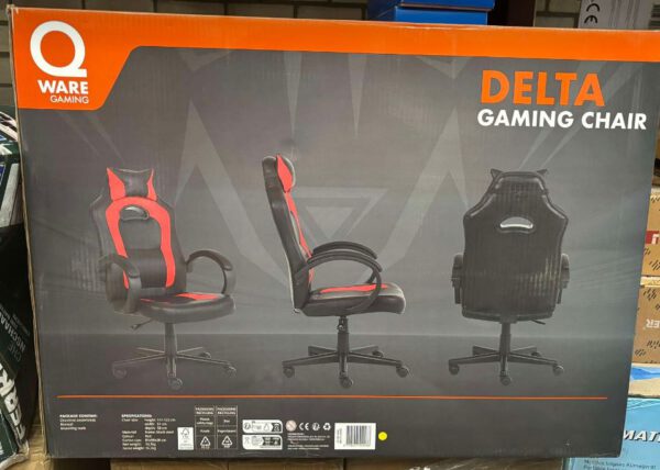 QWARE Gamingstoel Delta - Rood/Zwart