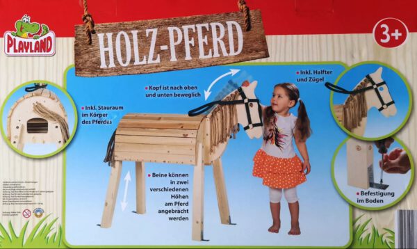Playland Houten Paard Speelgoedpaard - Afbeelding 2