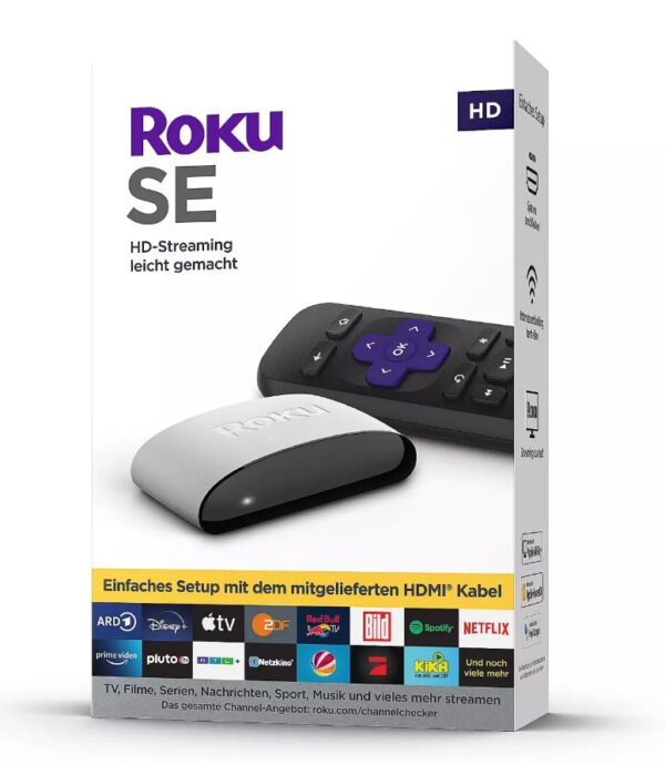 ROKU® HD Streaming Stick voor tv's, inclusief afstandsbediening met partnerknoppen