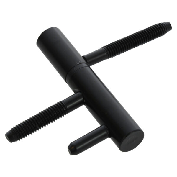 Inboorpaumelle 75 mm zwart 2 stuks
