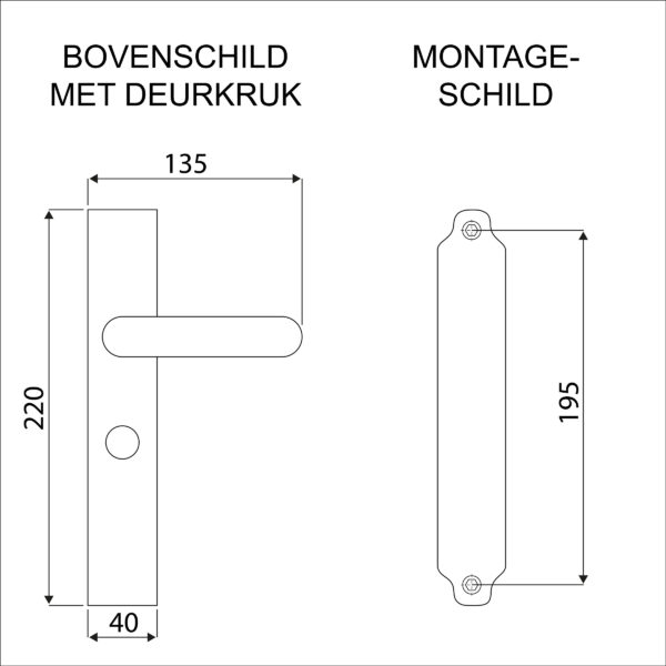 Gamma deurkruk set Berlijn - Afbeelding 3