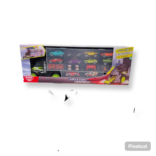 Dickie Toys Bundel Speelparkgarage & Autotransporter - Afbeelding 4