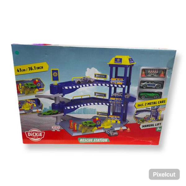 Dickie Toys Bundel Speelparkgarage & Autotransporter - Afbeelding 2