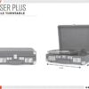 Crosley CR8005F-BK4chi Crosley Deluxe (Black) 2 Way Bluetooth,Eén maat,zwart - Afbeelding 5