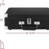 Crosley CR8005F-BK4chi Crosley Deluxe (Black) 2 Way Bluetooth,Eén maat,zwart - Afbeelding 4