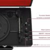 Crosley CR8005F-BK4chi Crosley Deluxe (Black) 2 Way Bluetooth,Eén maat,zwart - Afbeelding 3