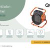 Qlima EFH 6020 - Elektrische Ventilator Kachel - 2000 Watt - Eenvoudig te verplaatsen - Afbeelding 3
