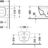 Duravit Wand WC Set compact rimless - Afbeelding 2