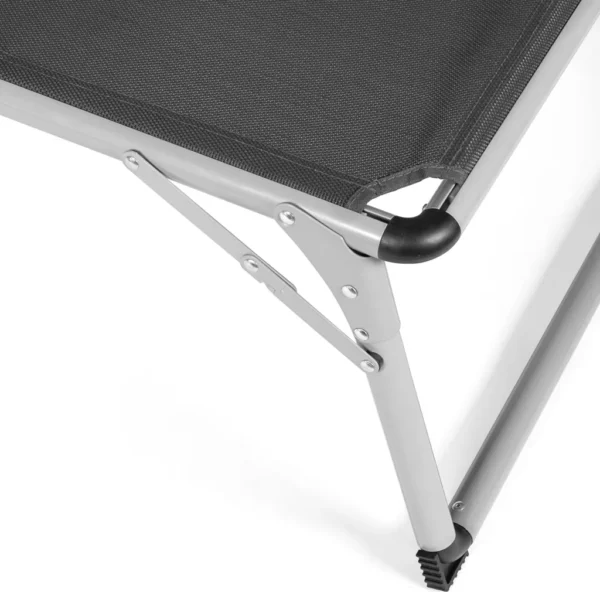 Opvouwbare Ligstoel met Verstelbaar Zonnescherm en Hoofdkussen – Aluminium Strandbed – 193 cm - Afbeelding 3