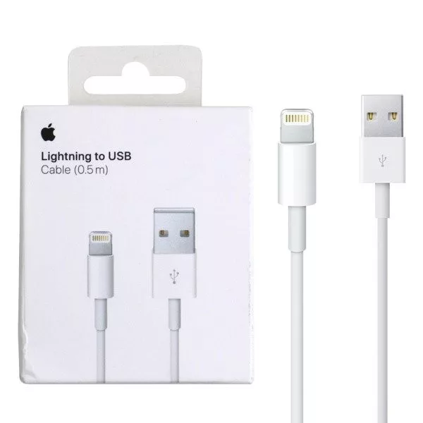 Originele Apple USB-A naar Lightning Kabel 0.5 Meter Wit