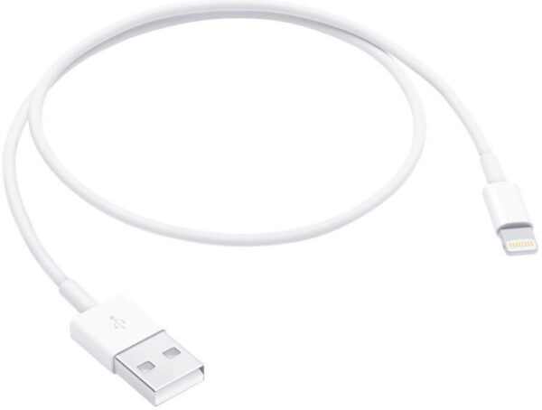 Originele Apple USB-A naar Lightning Kabel 0.5 Meter Wit - Afbeelding 2