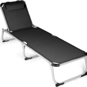 Park Alley ligstoel met kussen Lola PA-5227, zwart