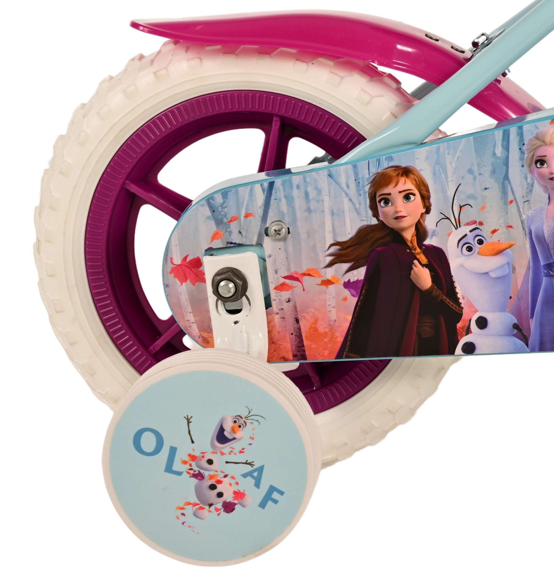 Disney Frozen 2 Kinderfiets - Meisjes - 10 inch - Blauw/Paars - Doortrapper - Afbeelding 2