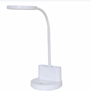 StarQ LED Bureaulamp – Wit – Dimbaar – Flexibele Arm – Met Accu & USB-C Oplaadkabel