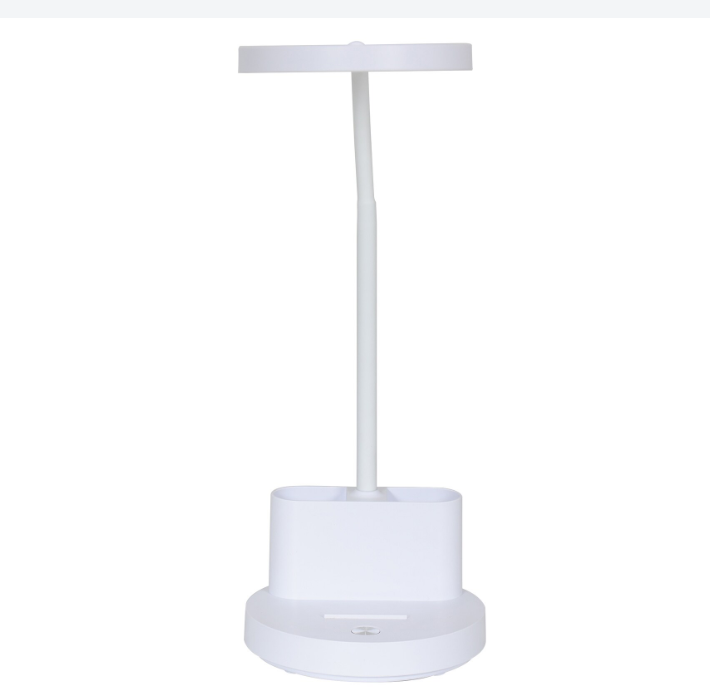 StarQ LED Bureaulamp – Wit – Dimbaar – Flexibele Arm – Met Accu & USB-C Oplaadkabel - Afbeelding 2