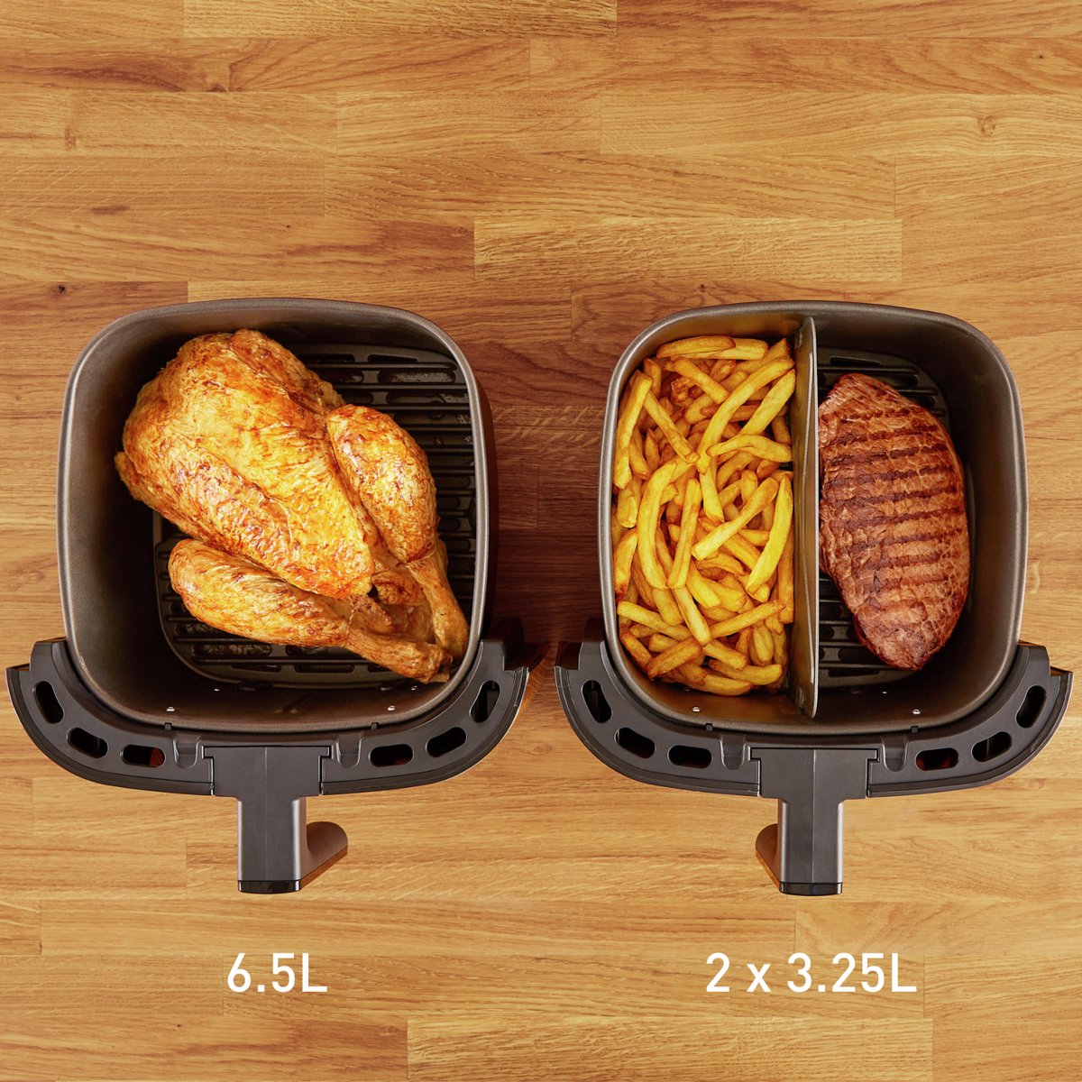Tefal Easy Fry & Grill XXL EY801D - 2-in-1 Airfryer - 6,5L - Grillfunctie - Voor 6 Personen - RVS - Afbeelding 2