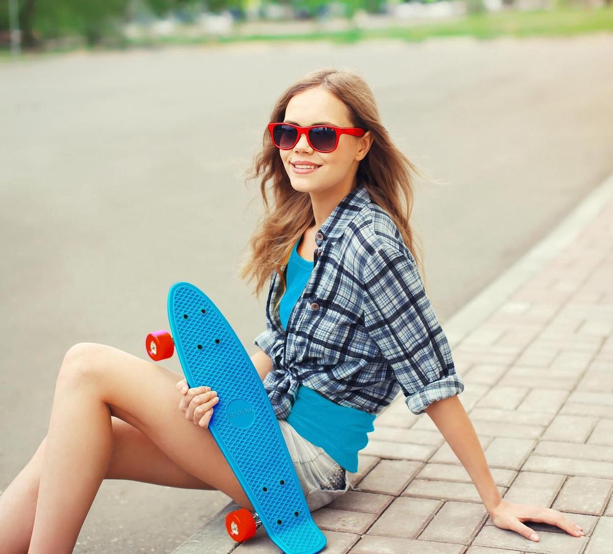 Mini Cruiser Skateboard 55 cm β Blauw | Compact, stijlvol & perfect voor beginners - Afbeelding 4