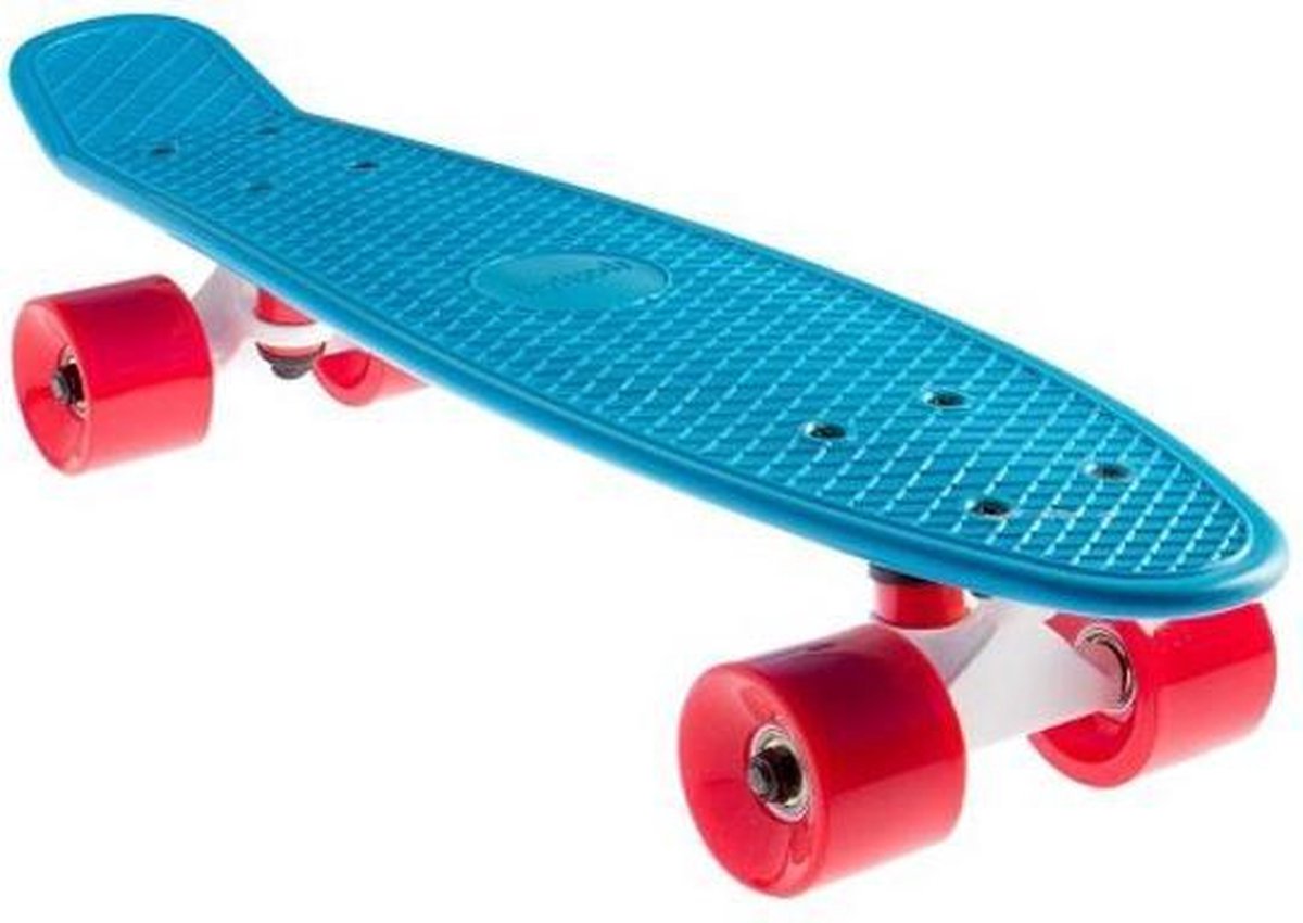 Mini Cruiser Skateboard 55 cm β Blauw | Compact, stijlvol & perfect voor beginners