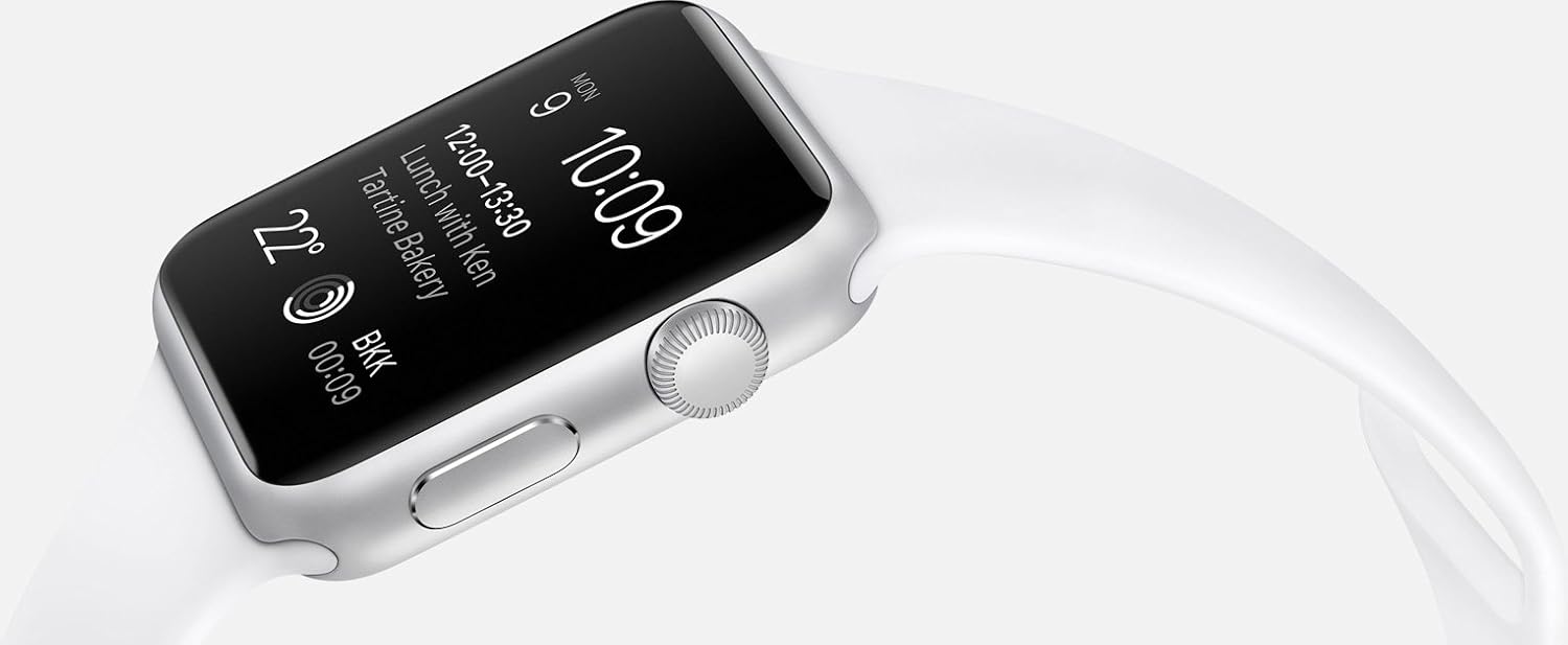 Apple - Apple Watch Sport 38 Silver/white - MJ2T2TY/A - Afbeelding 4