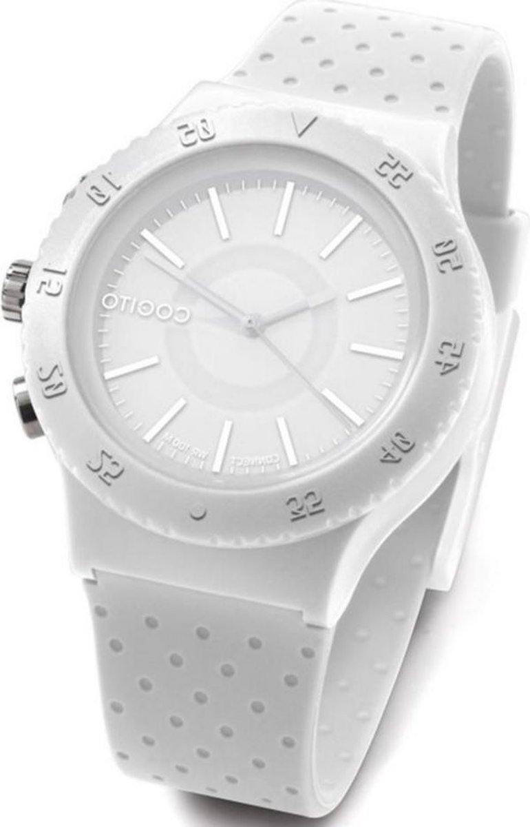 Cogito Pop smartwatch - Wit met siliconen band