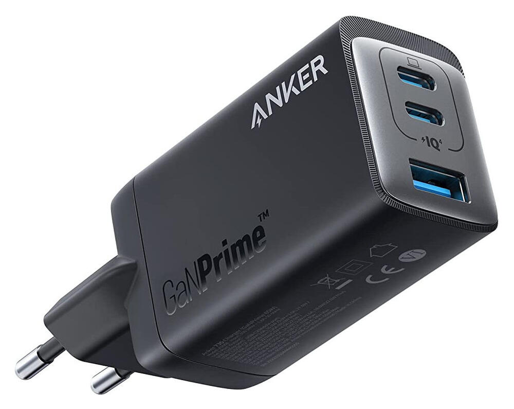 Anker 735 GaNPrime (65W) Snellader USB-C/USB-A Fast Charge Adapter Zwart