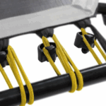 Set bungee koorden , 36 koorden en 36 clips, tot 65 kg, geel, voor alle fitness-trampoline