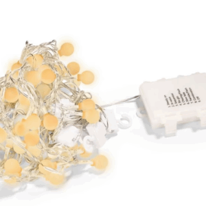 LED Gordijn - sneeuwbollen warm wit