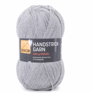 Zacht & Warm Handwerkgaren – Grootbol 400 g in Zilver
