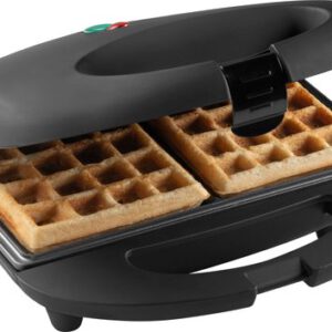 Bestron Wafelijzer - ASW401BL - 700W - 2 wafels - Anti aanbaklaag - Zwart
