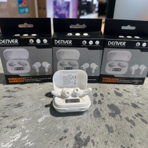 DENVER True wireless Bluetooth-oordopjes met oplaadetui en handsfree-functie