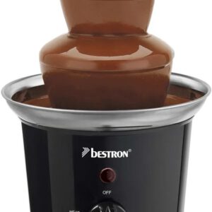 Bestron Chocoladefontein, met indicatielampje, 60 Watt, RVS, Kleur: zwart
