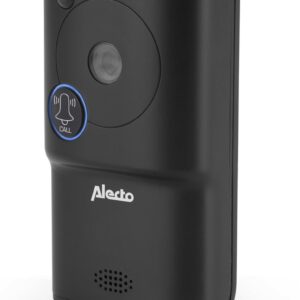 Alecto DVC-1000 Wifi deurbel met camera - Monitor je deurbel wereldwijd met gratis app - Antraciet