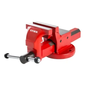 STIER Parallelschroefbank – Robuust Werkbankschroef met Aambeeld en Pijpklemmen – Inclusief Bevestigingsmateriaal