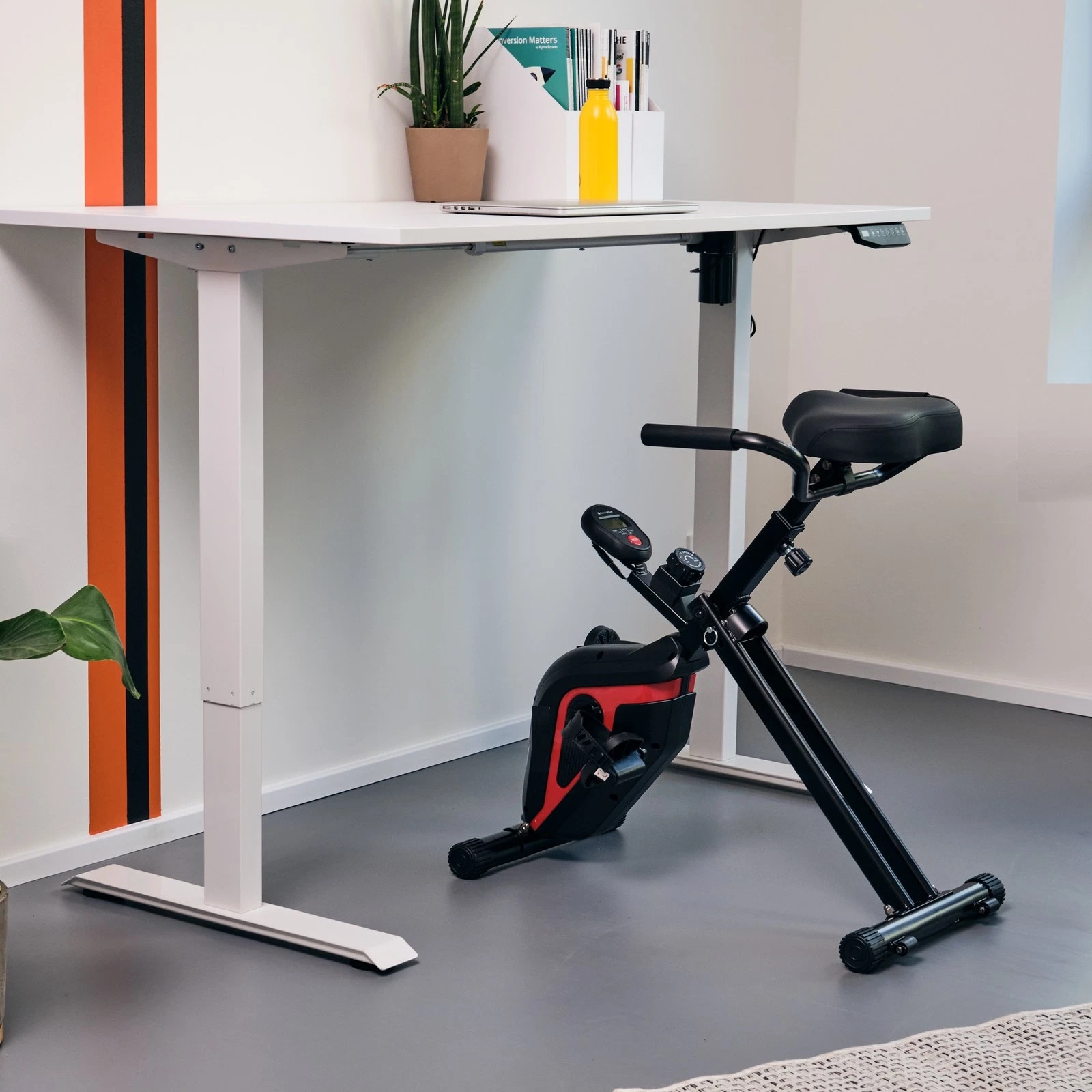 Deskbike bureau-fiets – fitnessfiets voor in hoogte verstelbare bureaus - Afbeelding 5