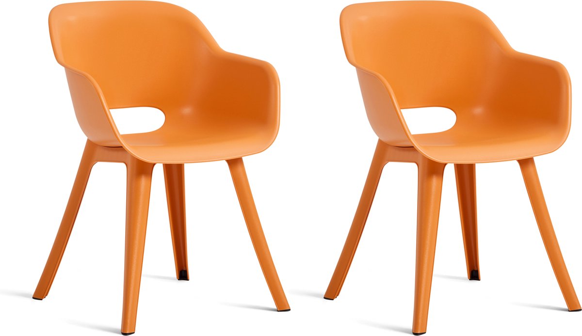 Keter Akola set van 2 tuinstoelen - Orange