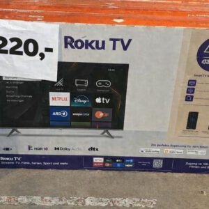 Coocaa Roku 43 inch 4K Ultra HD Smart TV – 55S3U