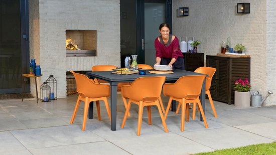 Keter Akola set van 2 tuinstoelen - Orange - Afbeelding 4