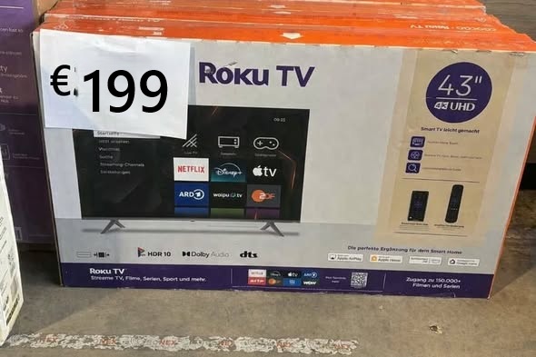 Coocaa Roku 43 inch 4K Ultra HD Smart TV โ 55S3U