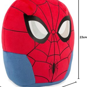 Ty - Marvel Squish a Boos kussen Spiderman 20 cm TY39254 – rood, blauw – vanaf 3 jaar
