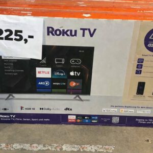 Coocaa Roku 43 inch 4K Ultra HD Smart TV – 55S3U