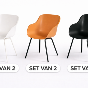 Hartman Sophie elegance tuinstoel - Wit - set van 2 - wit rondo onderstel