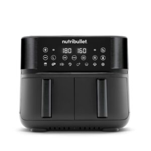 NutriBullet Airfryer Dual Zone 8L – Krachtige 2850W | 2 Lades | Gezond & Snel Koken