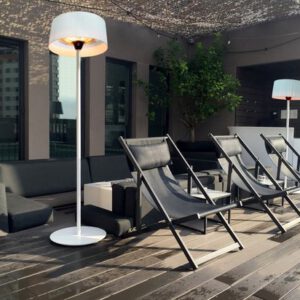 Sunred – Artix - Bright lijn - Wit - Staand model - Terrasverwarmer - Infraroodstraling - 2100 W – ECO - 3 standen - Elektrische heater