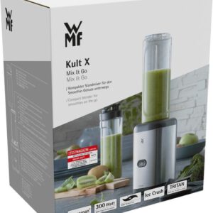 WMF Kult X Mix&Go 0416270011 - Blender to Go - 600ml - RVS - Smoothie Maker