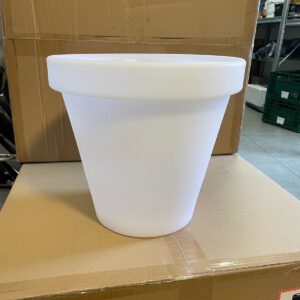 Led verlichte bloempot rond