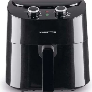 GOURMETmaxx Airfryer 4,5L – Heteluchtfriteuse 1400W – 8 Programma’s – Zonder Olie – Zwart